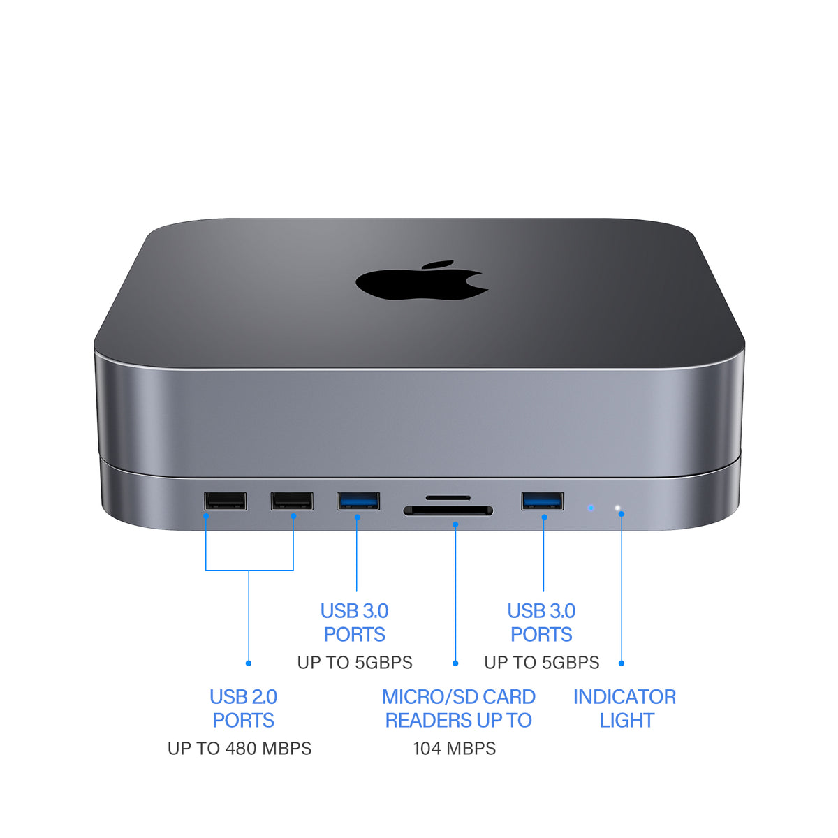 The Satechi Stand & Hub for Mac offers speeds and additional storage